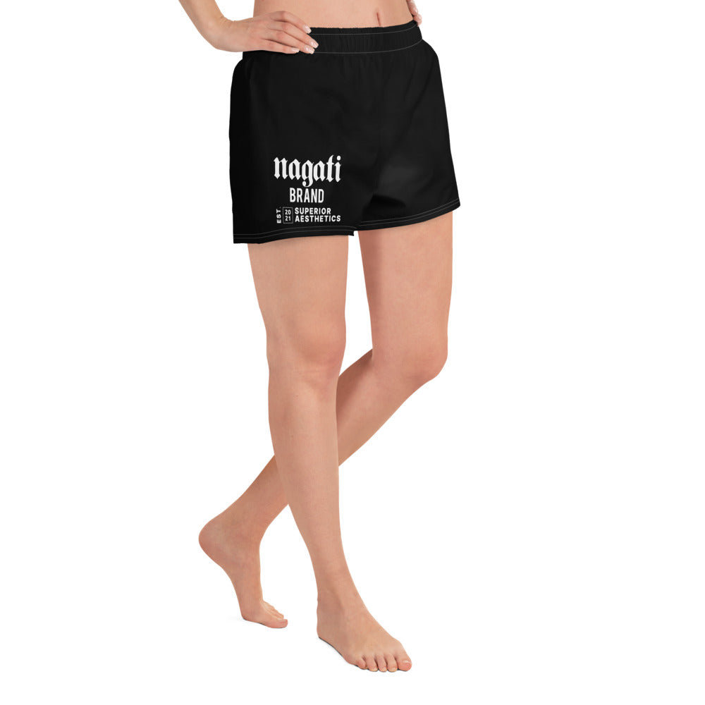 Women’s Recycled Athletic Shorts - Black