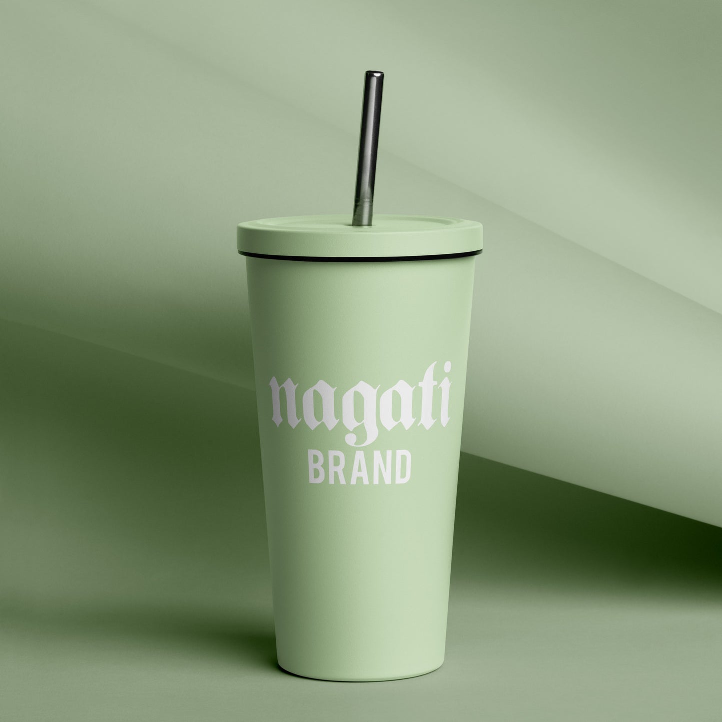 Insulated Tumbler with a Straw