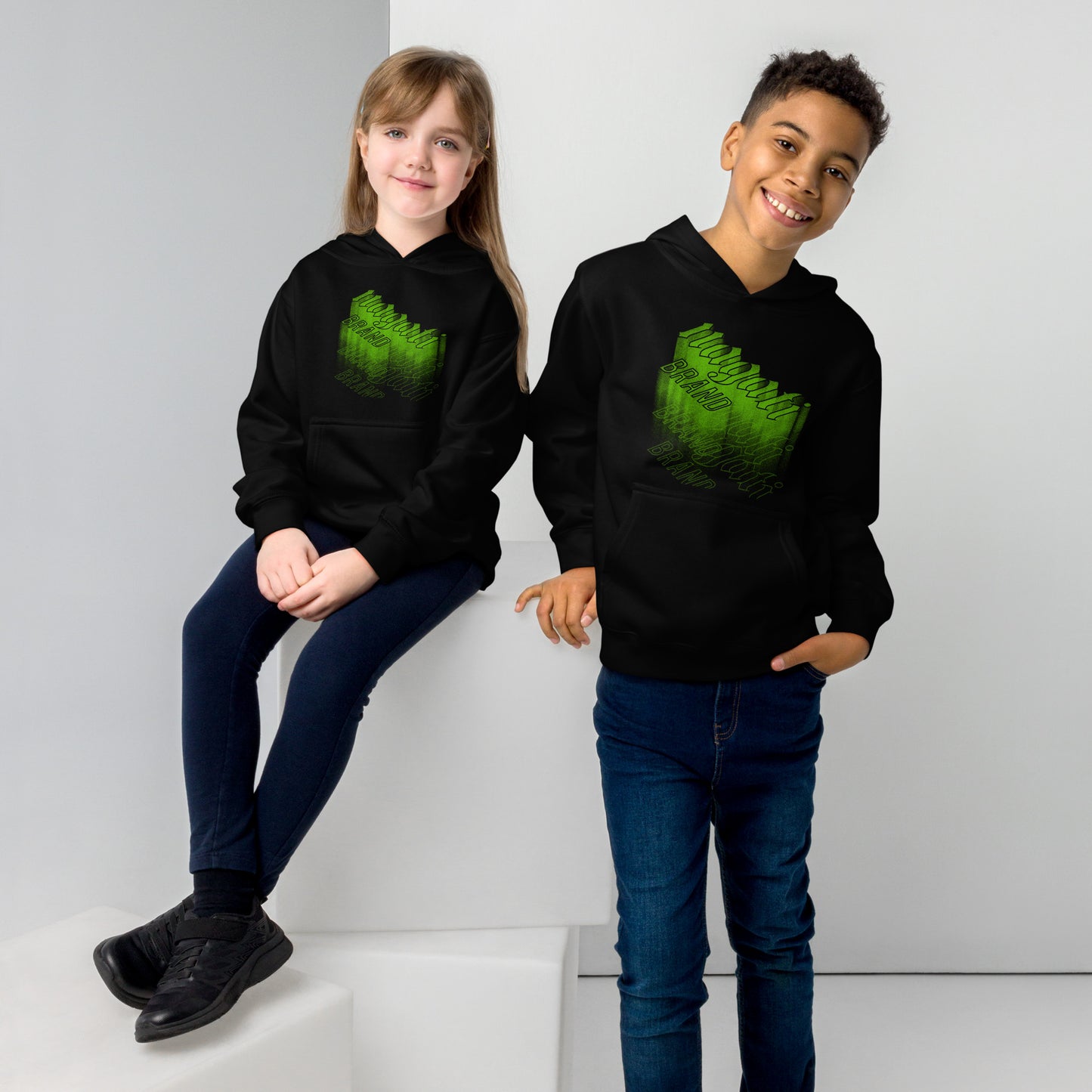 Youth NAGATI Brand Emerald Haze Fleece Hoodie