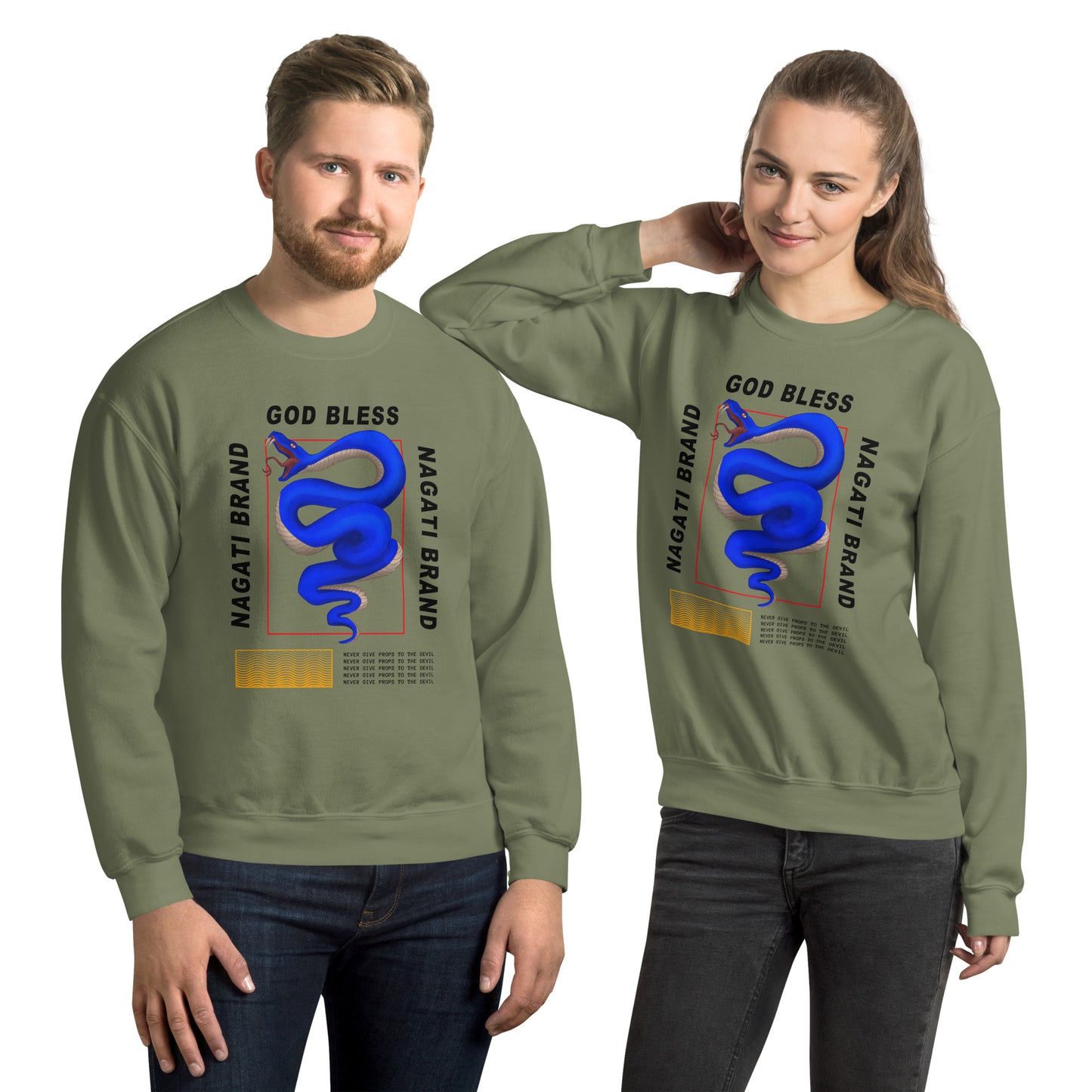 Unisex Blue Serpent Sweatshirt