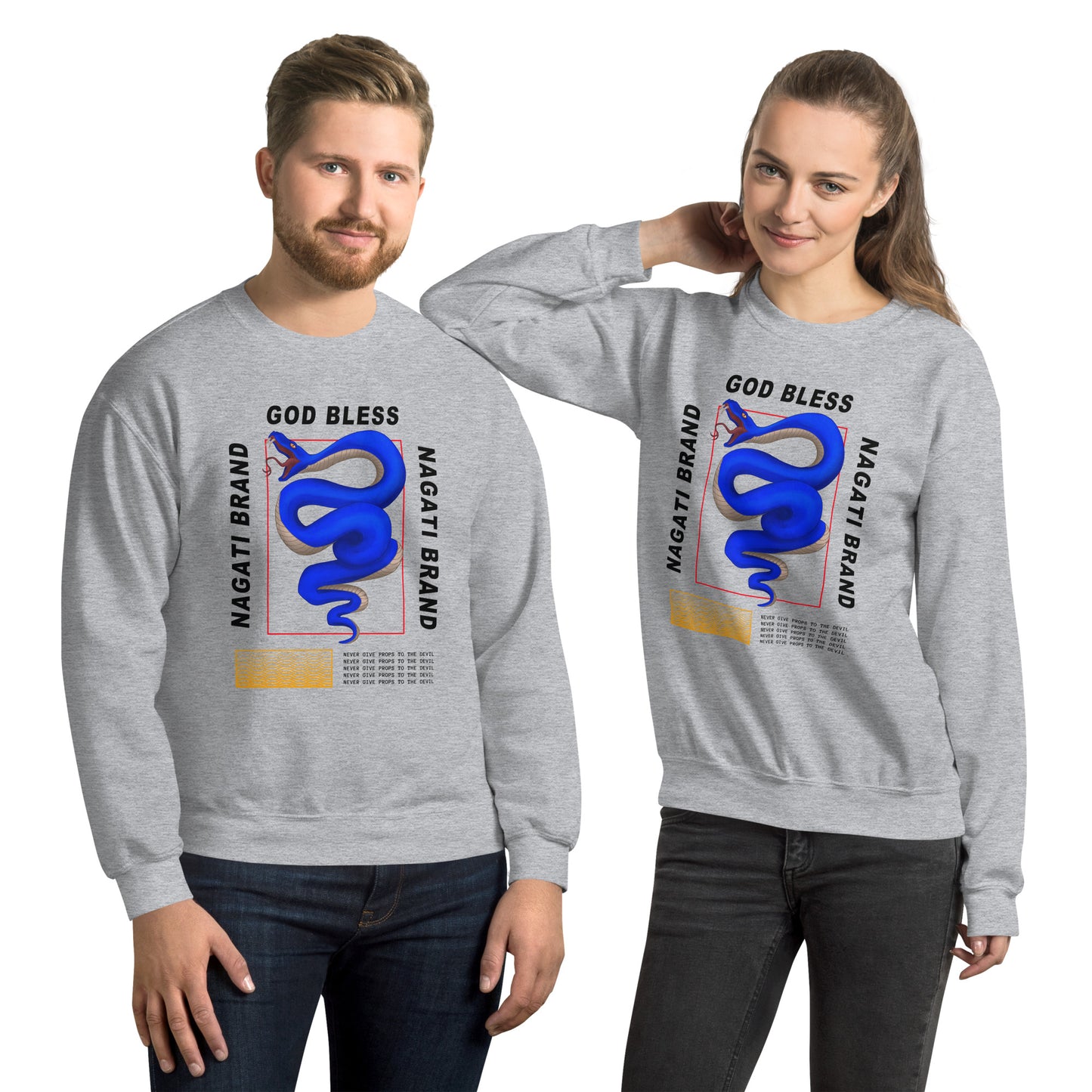 Unisex Blue Serpent Sweatshirt