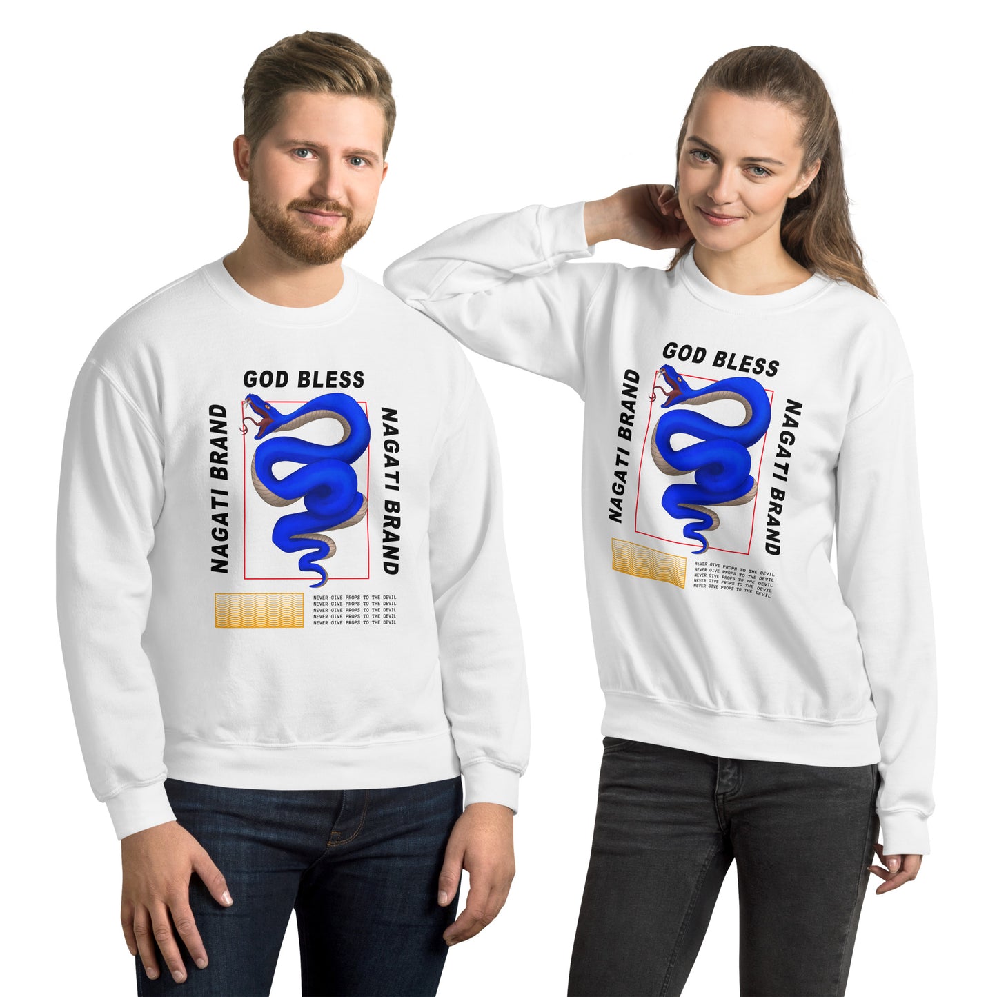 Unisex Blue Serpent Sweatshirt